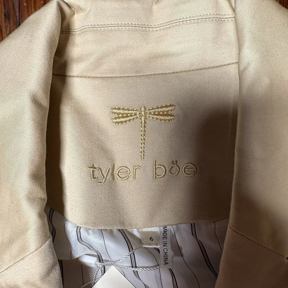 Tyler Boe Taylor Blazer Jacket Tan Flax New Sz 6 A1375